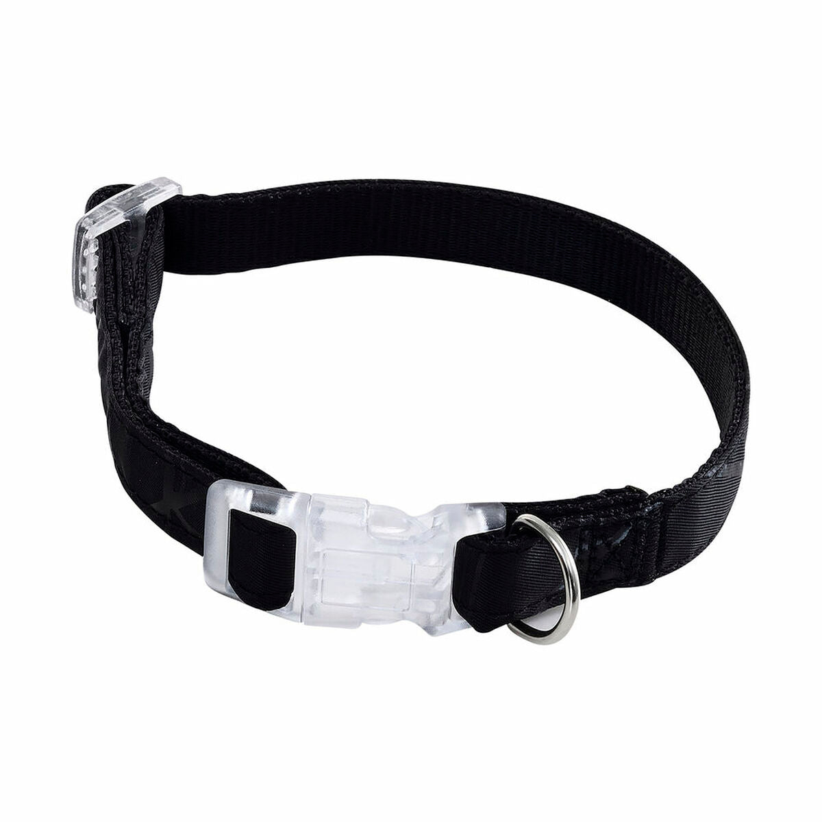 Walking collar Hearts & Homies Black (40-55 cm)