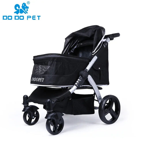Foldable Large Size Luxury Pet Cart Large Dog Cart Multiple Cats for
